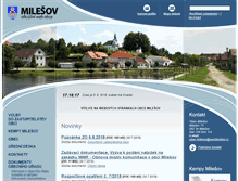 Tablet Screenshot of milesov.cz